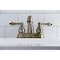 Kingston Brass KB5613AL Restoration 4" Centerset Bathroom Faucet, Antique Brass KB5613AL - alternate 4